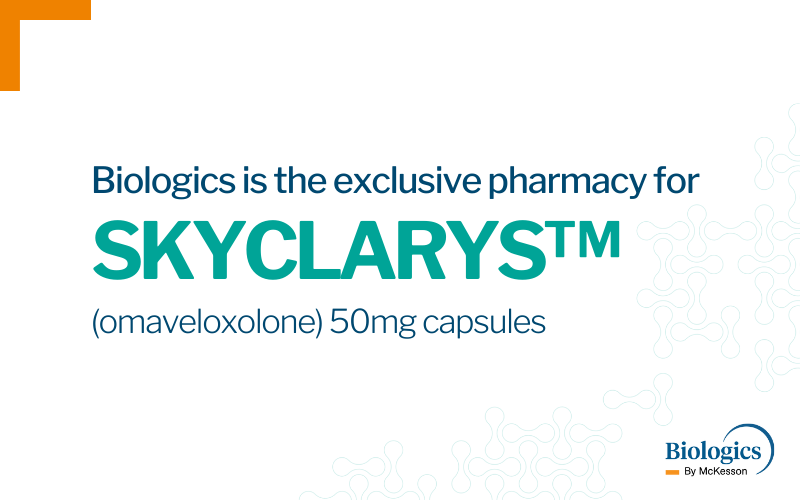 Biologics by McKesson Named the Exclusive Pharmacy for FDA- Approved SKYCLARYS (omaveloxolone) for the Treatment of Friedreich’s Ataxia