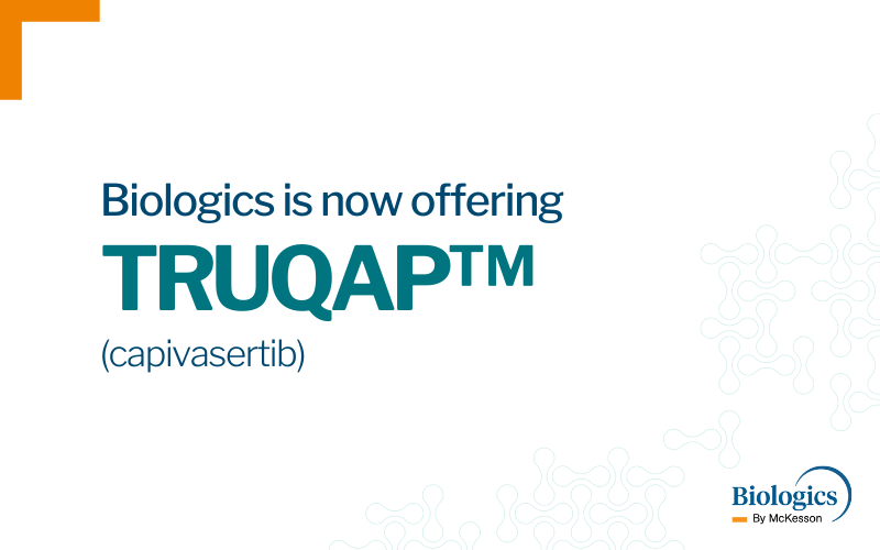 Biologics has been selected as a specialty pharmacy provider for TRUQAP (capivasertib) for the treatment of breast cancer.