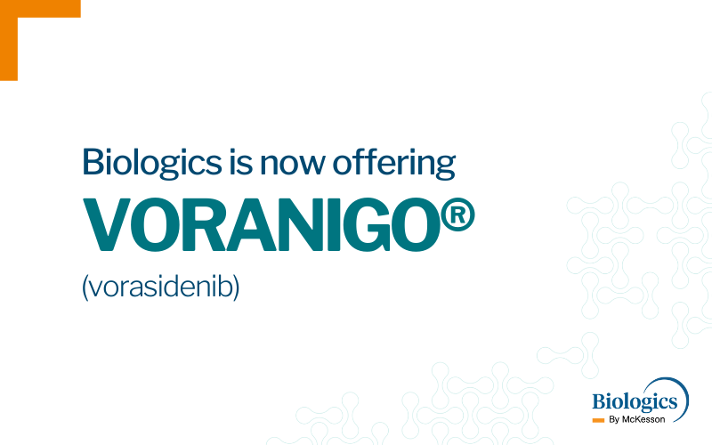 VORANIGO (vorasidenib), FDA Approved for the Treatment of Patients with IDH-mutant Diffuse Glioma, Available at Biologics by McKesson